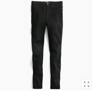 J Crew 10" Highest-Rise Toothpick Jean Black Denim Size 29 H6006